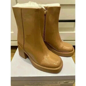 TOP MODA WOMAN'S BOOTIES CAMEL PAT MARINO-55